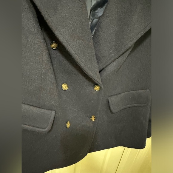 Eloquii Navy Blue Pea Coat - Picture 7 of 9